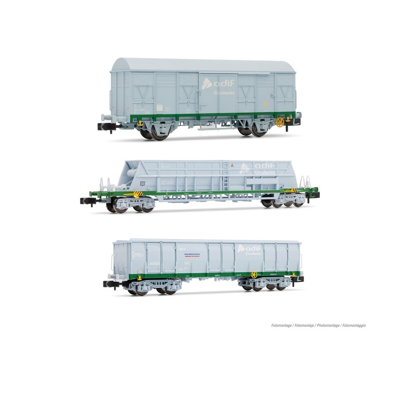 Goods wagon set Tren de contraste de bsculas ADIF Ep.V-VI 3-piece