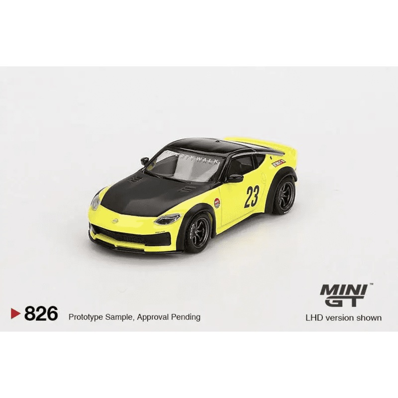 (PRE-ORDER) MINI GT 1:64 Nissan Z LBNATION WORKS Ikazuchi Yellow MGT00826-R