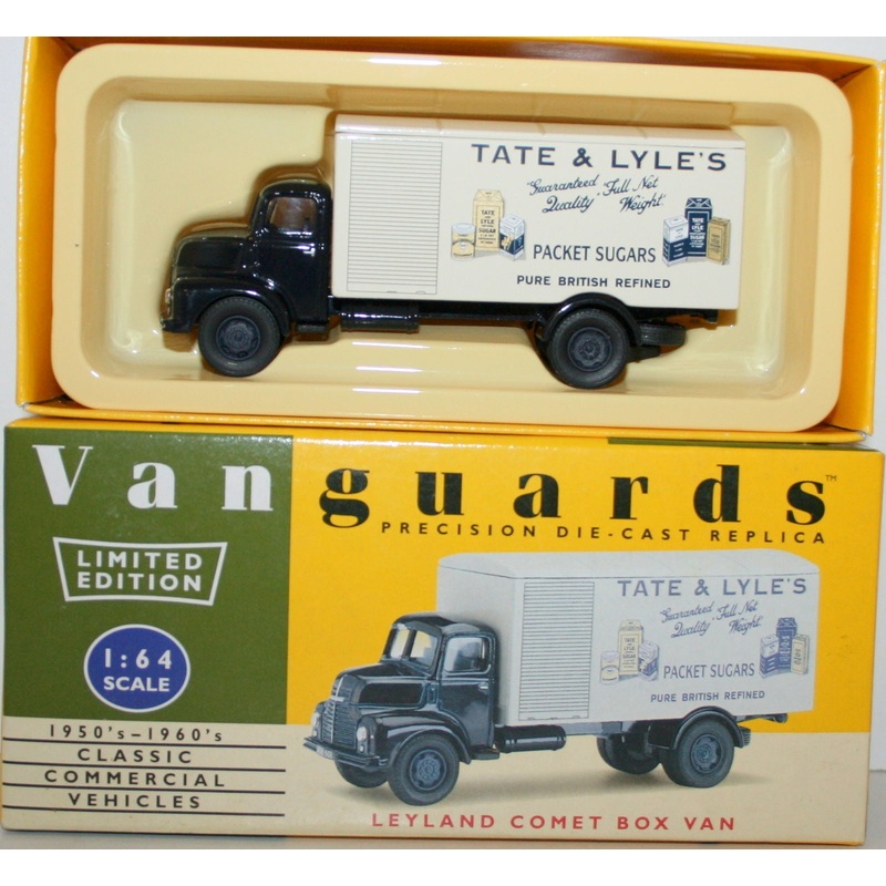 VANGUARDS 1/64 VA18003 LEYLAND COMET BOX VAN TATE & LYLE