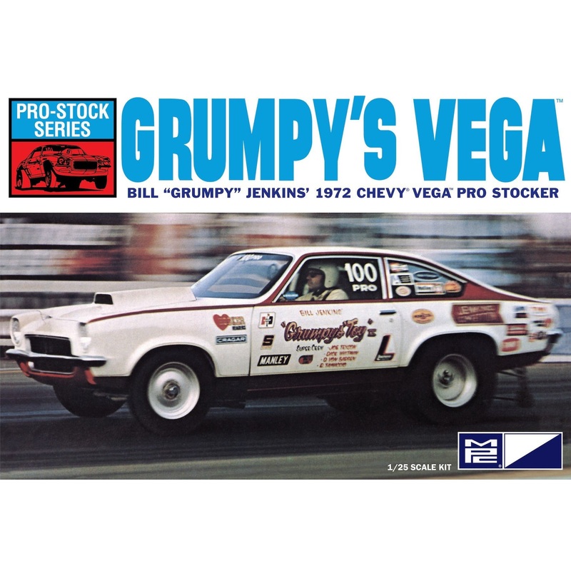 1972 Chevrolet Vega Pro Stocker Grumpy’s Vega 1/25 Model Car Kit #877 by MPC