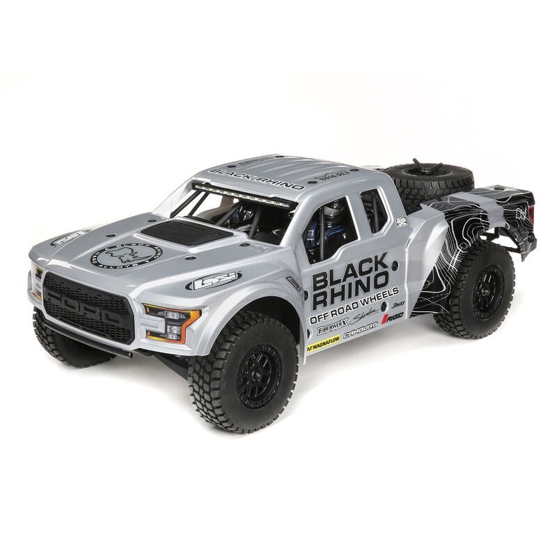 Losi 1/10 4WD Short Course Truck RTR Brushless Ford Raptor Baja Rey – Black Rhino LOS03020V2T2