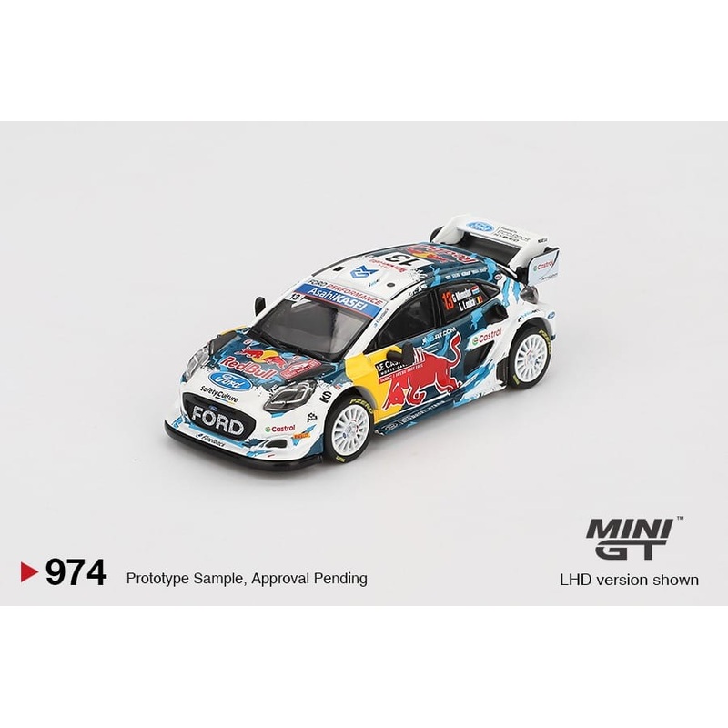 (PRE-ORDER) Mini GT 1:64 Ford Puma Rally1 #13 M-Sport Ford WRT 2024 Rally Monte Carlo MGT00974-L
