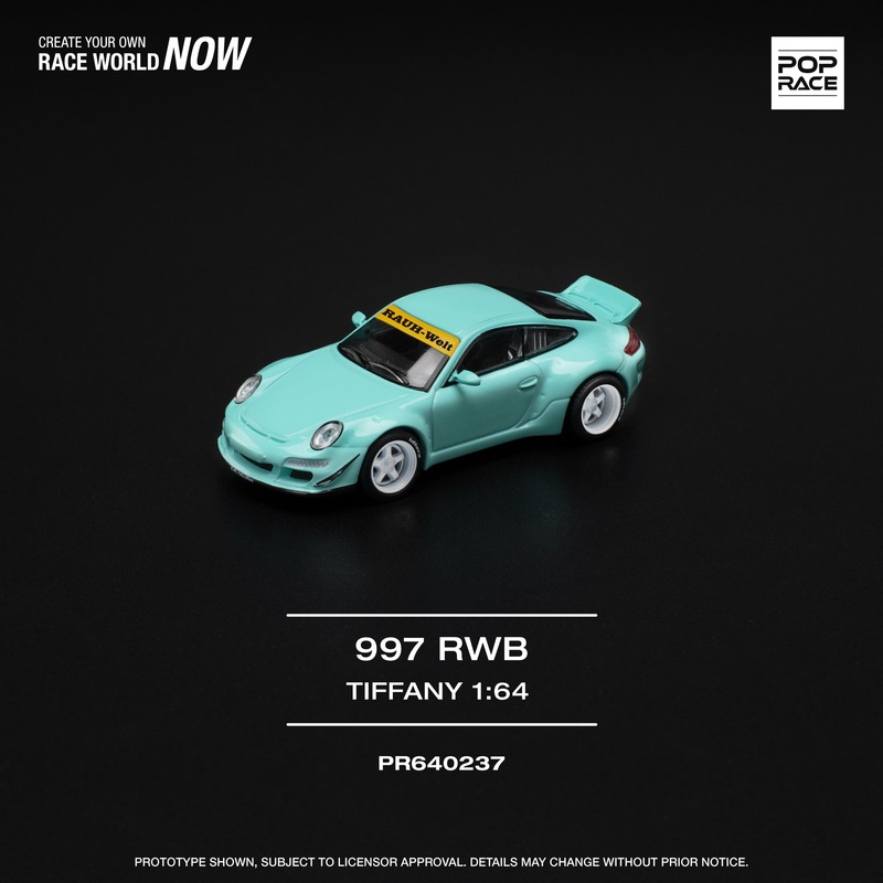 (PRE-ORDER) Pop Race 1:64 Porsche RWB 997 TIFFANY BLUE
