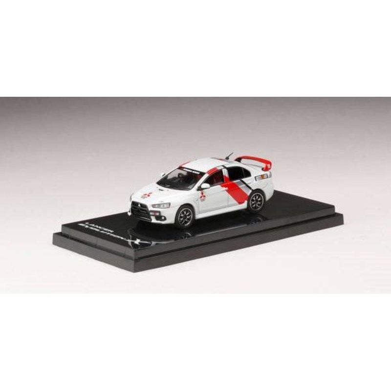 [ Back-order ] Hobby Japan HJ644053RA 1:64 MITSUBISHI LANCER EVOLUTION 10   RALLIART COLOR WHITE Diecast model car