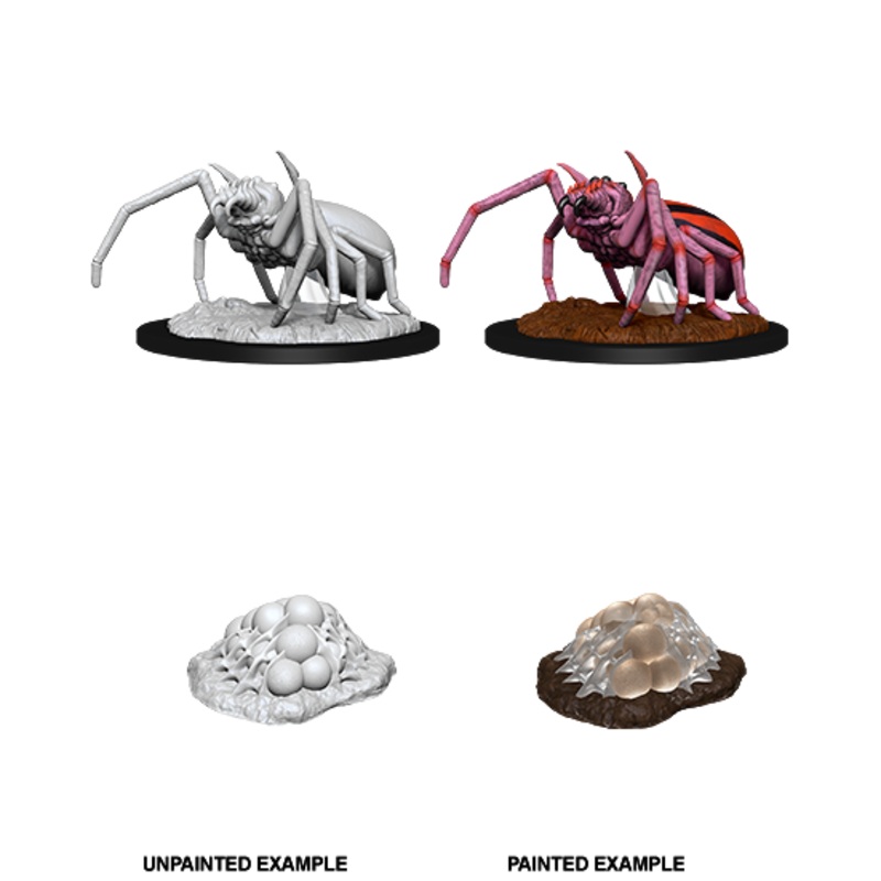 D&D Unpainted Mini – Giant Spider and Egg Clutch 90077