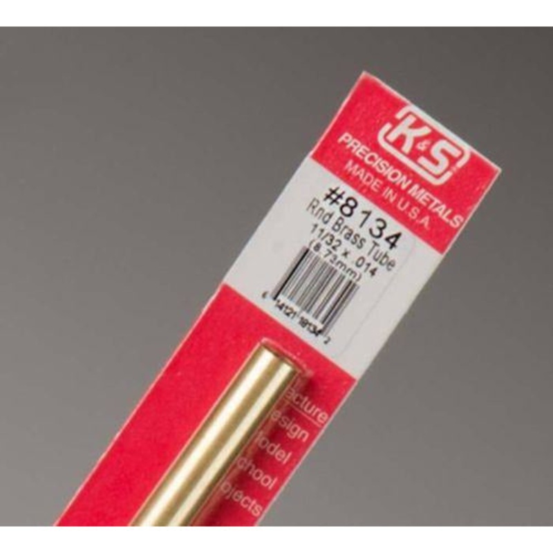 K&S Round Brass Tube – 11/32 OD KSE8134