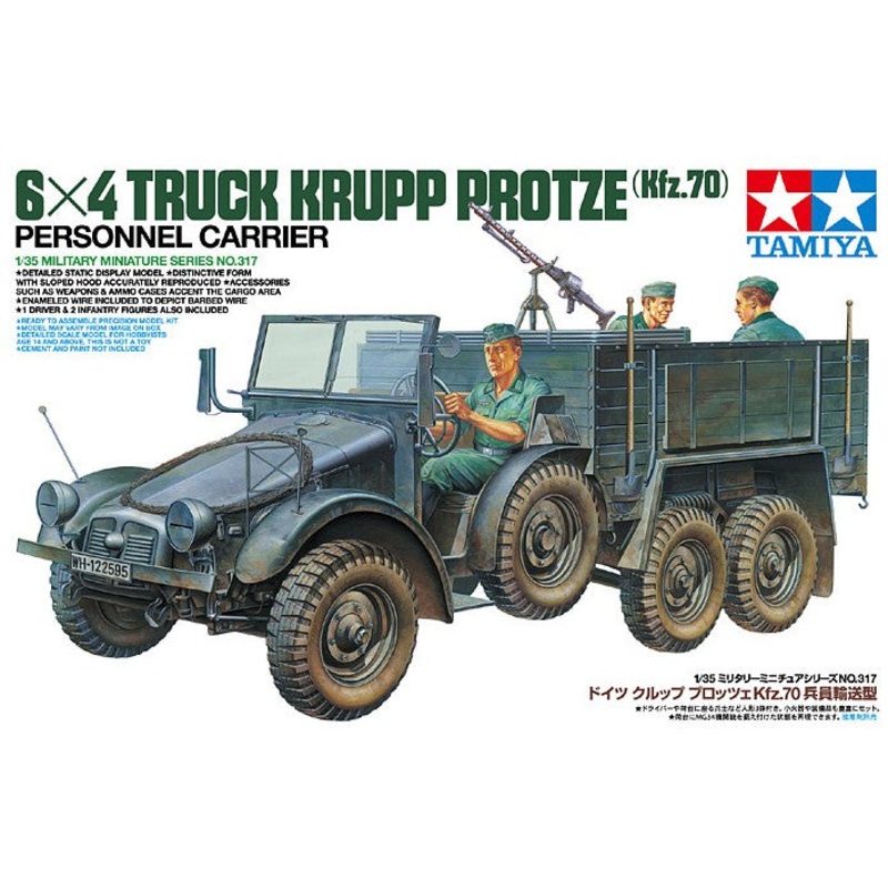 Tamiya 6 x4 Truck Krupp Protze Personnel Carrier