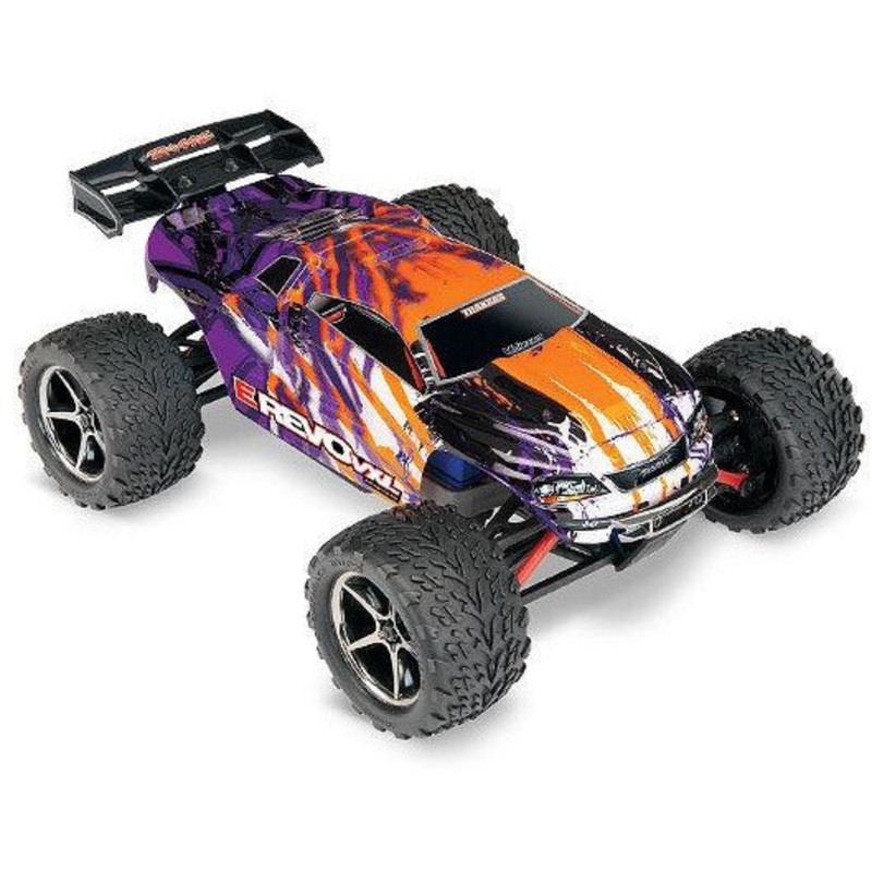 Traxxas 1/16 4WD Racing Monster Truck RTR Brushless E-Revo VXL – Purple TRA71076-3PURPLE