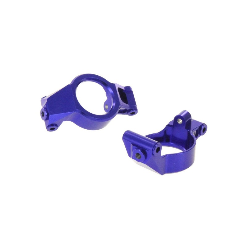 Atomik Traxxas X-Maxx Alloy Caster Block, Blue Replaces TRA7732