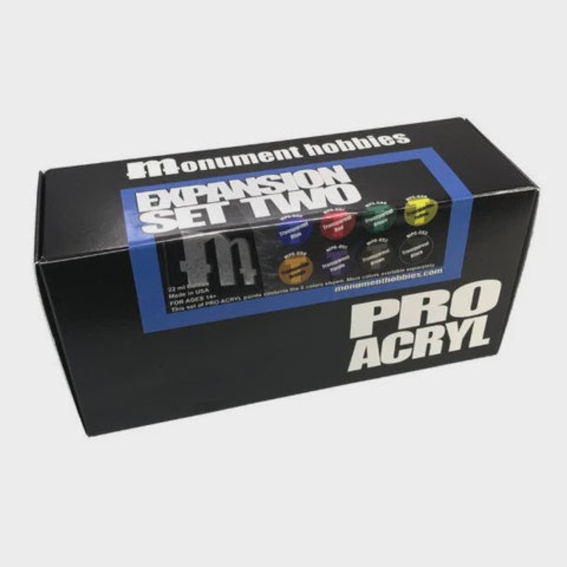 Monument Hobbies: Pro Acryl Expansion Set #2 – Transparent Paints