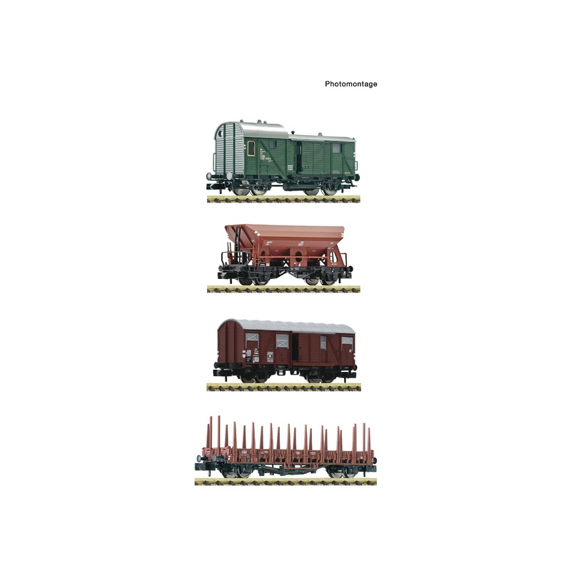 Passenger car set freight train DB Ep.III 4-piece