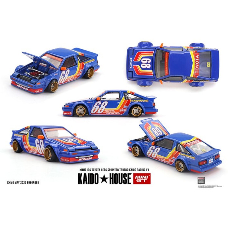 (PRE-ORDER) Mini GT x Kaido House 1:64 Toyota Sprinter Trueno KAIDO RACING V1 KHMG196