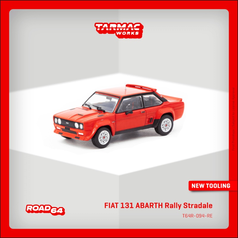 (PRE-ORDER) Tarmac Works 1:64 FIAT 131 ABARTH Rally Stradale Red NEW TOOLING