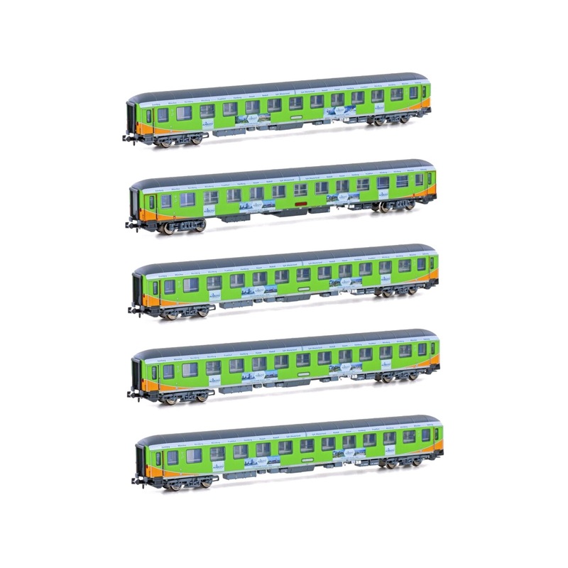 Passenger car set Alpen-Sylt-Express Ep.VI 5 pieces