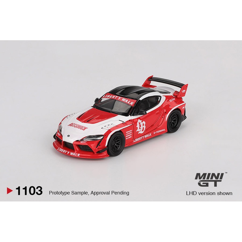 (PRE-ORDER) Mini GT 1:64 LBWORKS Toyota GR Supra Red/White MGT01103-L