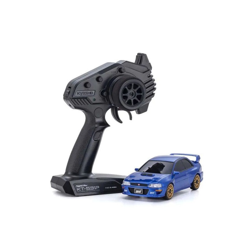 Kyosho MA-020 AWD Mini-Z 1/28 ReadySet w/Subaru Impreza WRX STI 22B Body (Blue) w/KT-531P 2.4GHz Radio