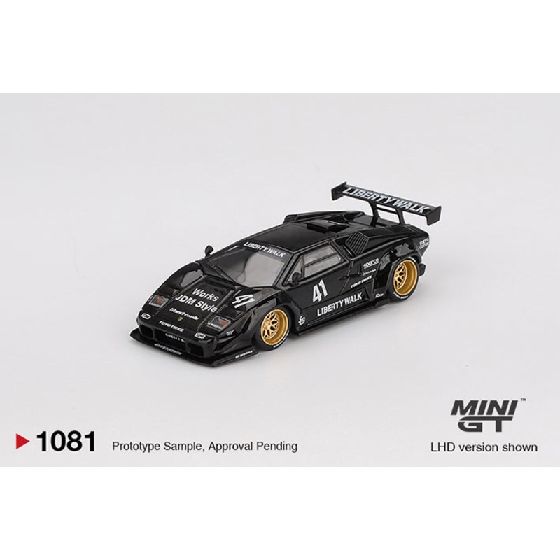 (PRE-ORDER) Mini GT 1:64 Lamborghini Countach LB-WORKS Black MGT01081-L