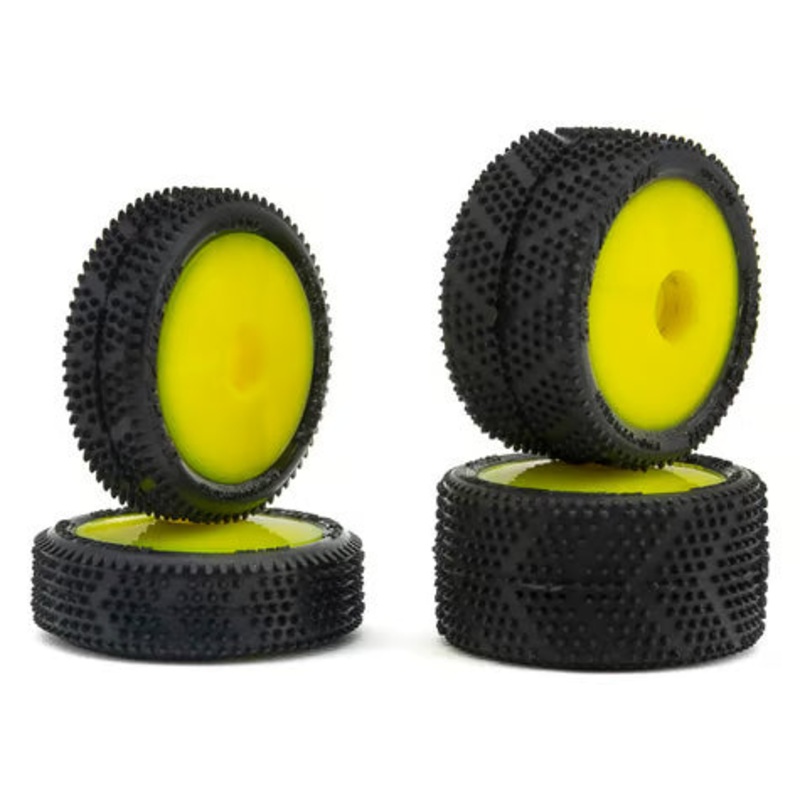 UpGrade RC Micro Spiker Pre-Mounted Front and Rear Carpet Tires for Losi Micro-B – Assorted Colours