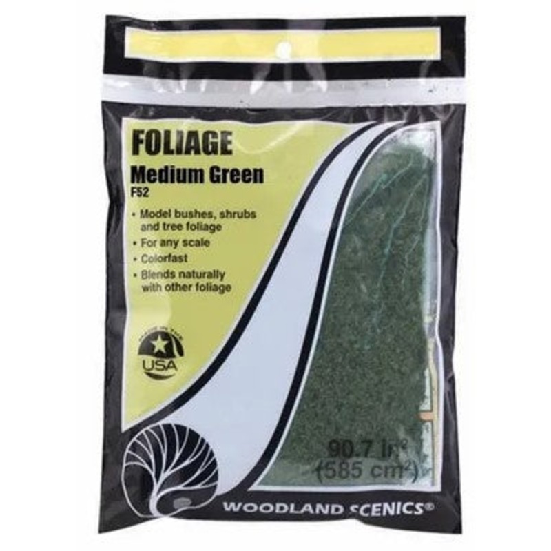Woodland Scenics F52 Foliage – Med Green
