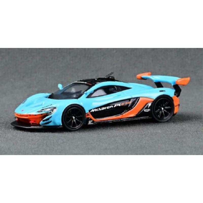 [ Back-order ] CM-MODEL CM64-P1GTR-12 1:64 McLaren P1 GTR Light Blue/Orange model car