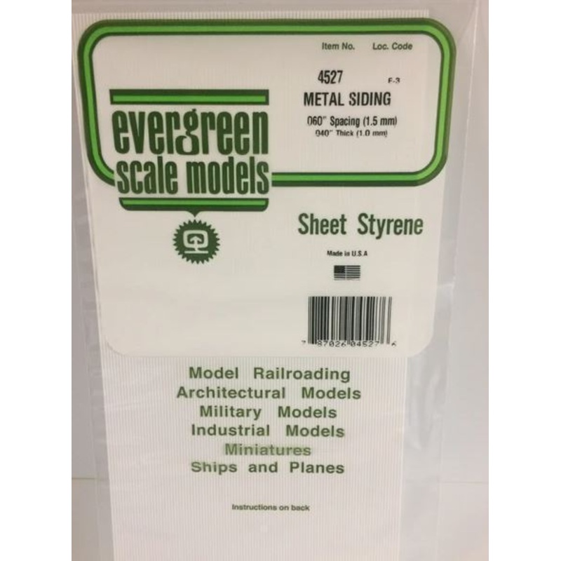 Evergreen 4527  .060 Metal siding