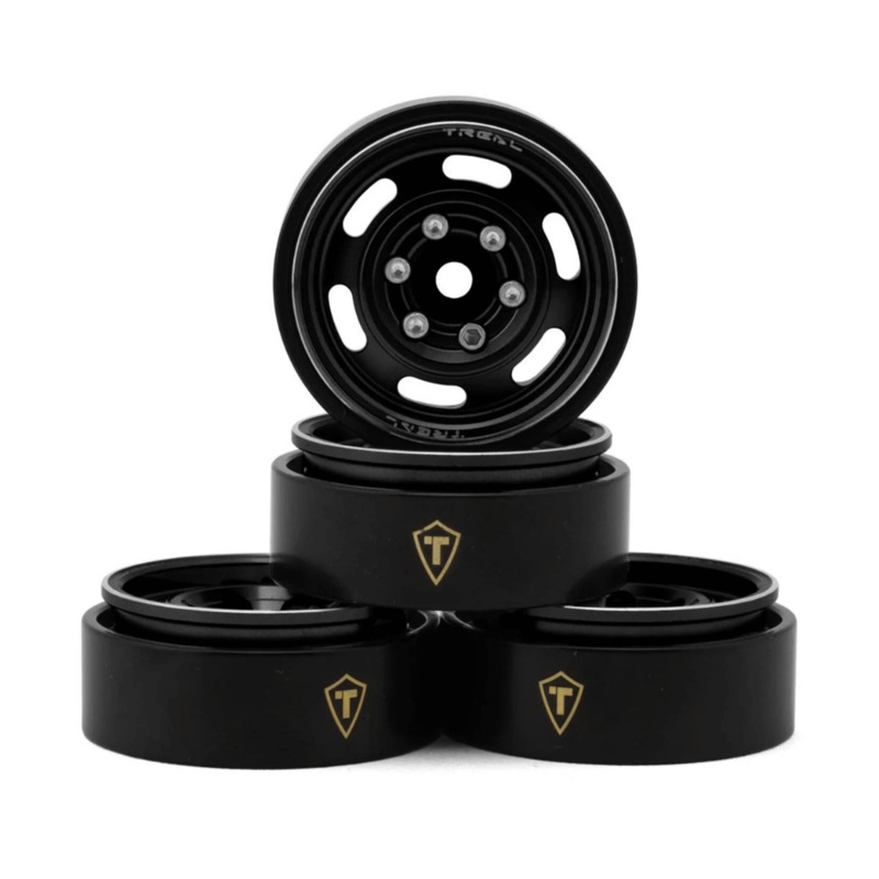 Treal Hobby Type E 1.0 6-Slot Beadlock Wheels (4) (21.9g) – Assorted Colours