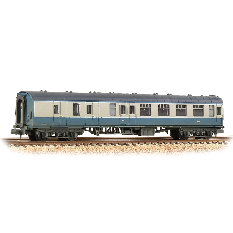 Passenger car BR Mk1 BSK Brake Second Corridor BR Blue & Gray aged