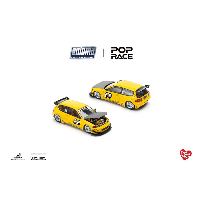 (PRE-ORDER) Pop Race x Enigma 1:64 Pandem Honda Civic EG6 v1.5 MOONEYES