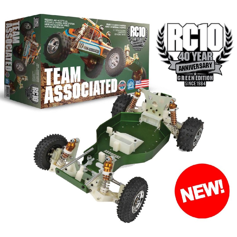 Team Associated RC10 40th Anniversary 1/10 Electric 2WD Buggy Kit (Green) (Limited Edition) – ASC6010
