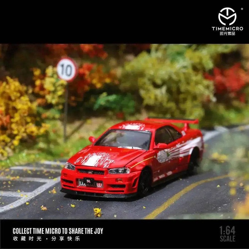 Time Micro 1:64 Nissan R34 GTR Z Tune Fast & Furious