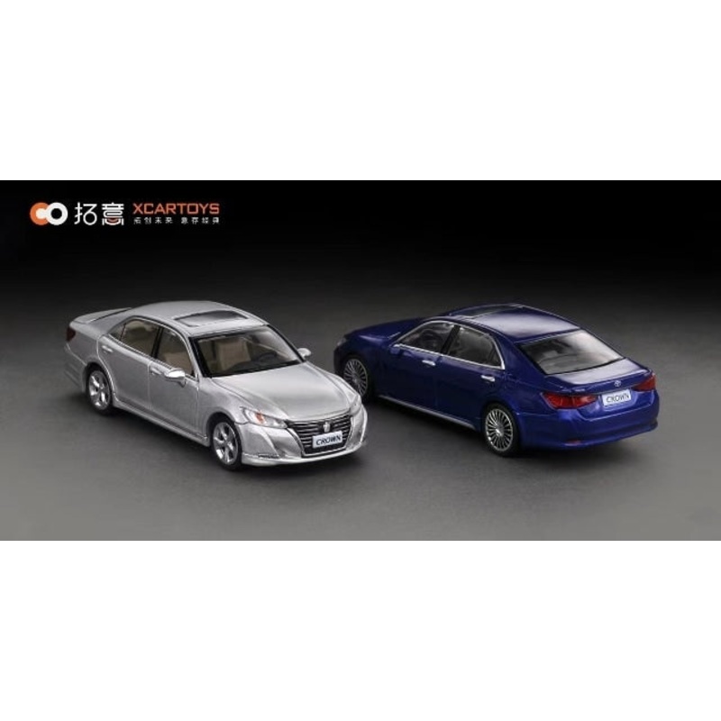 Y63-02  XCARTOYS 1:64 14th generation Toyota Crown Metal Blue model car