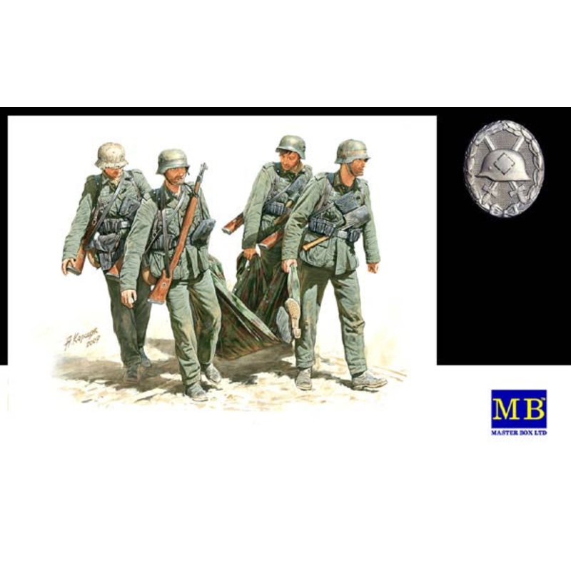 Casualty Evacuation, German Infantry, Stalingrad, Summer 1942 1/35 #3541 by Master Box