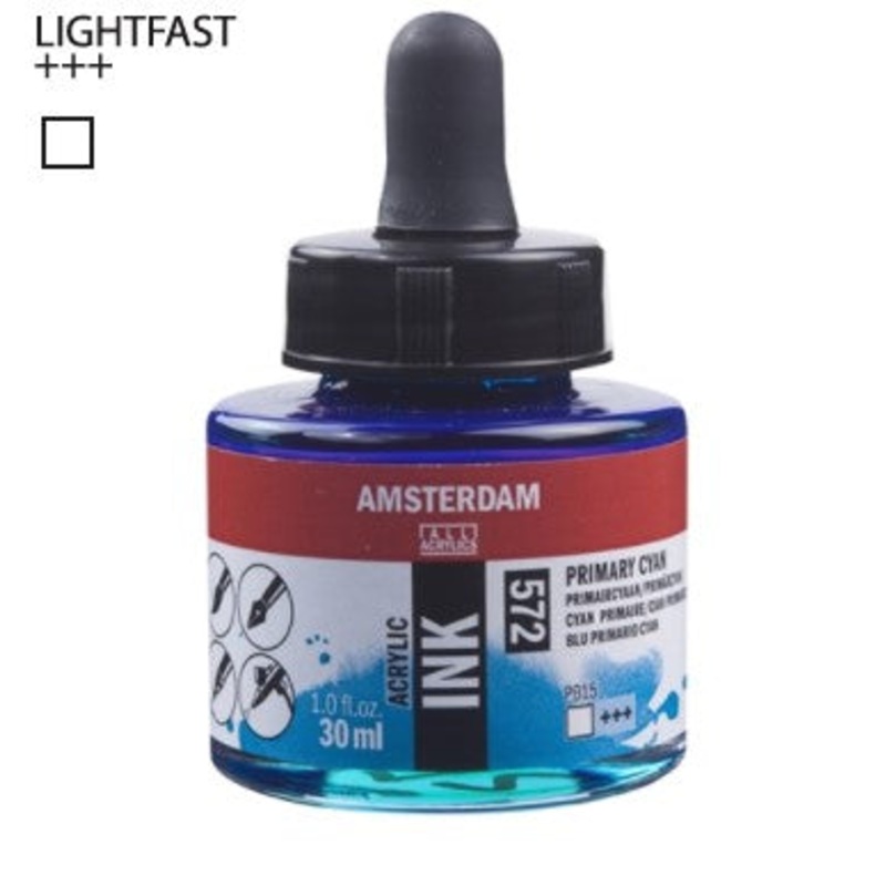 Amsterdam Acrylic Ink # 572 Primary Cyan