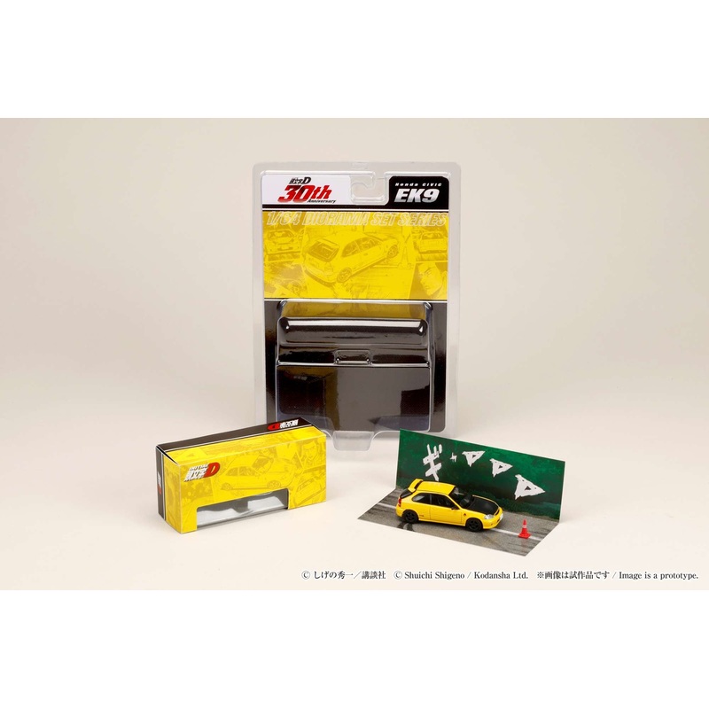 (PRE-ORDER) Hobby Japan 1:64 Honda CIVIC (EK9) Todojuku / INITIAL D  Tomoyuki Tachi VS Takumi Fujiwara