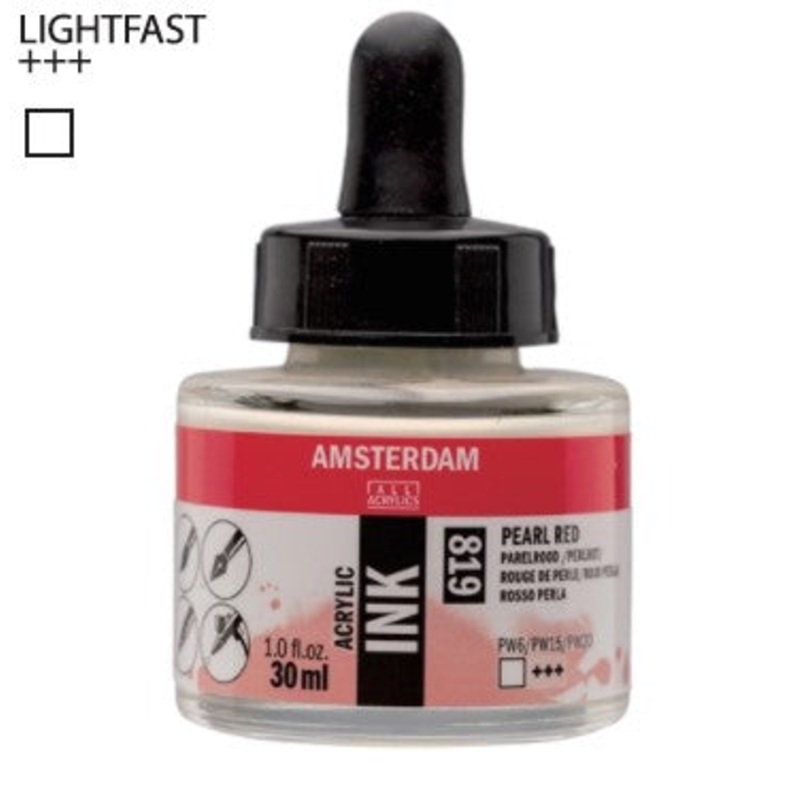 Amsterdam Acrylic Ink # 819 Pearl Red