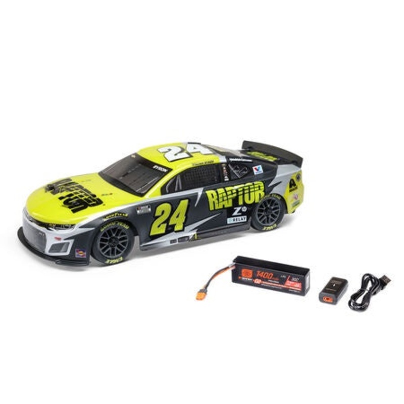Losi NASCAR #24 Chevrolet Camaro ZL1 1/12 2S AWD RTR On-Road Car (William Byron) w/2.4GHz Transmitter, Battery, & Charger – LOS1122524