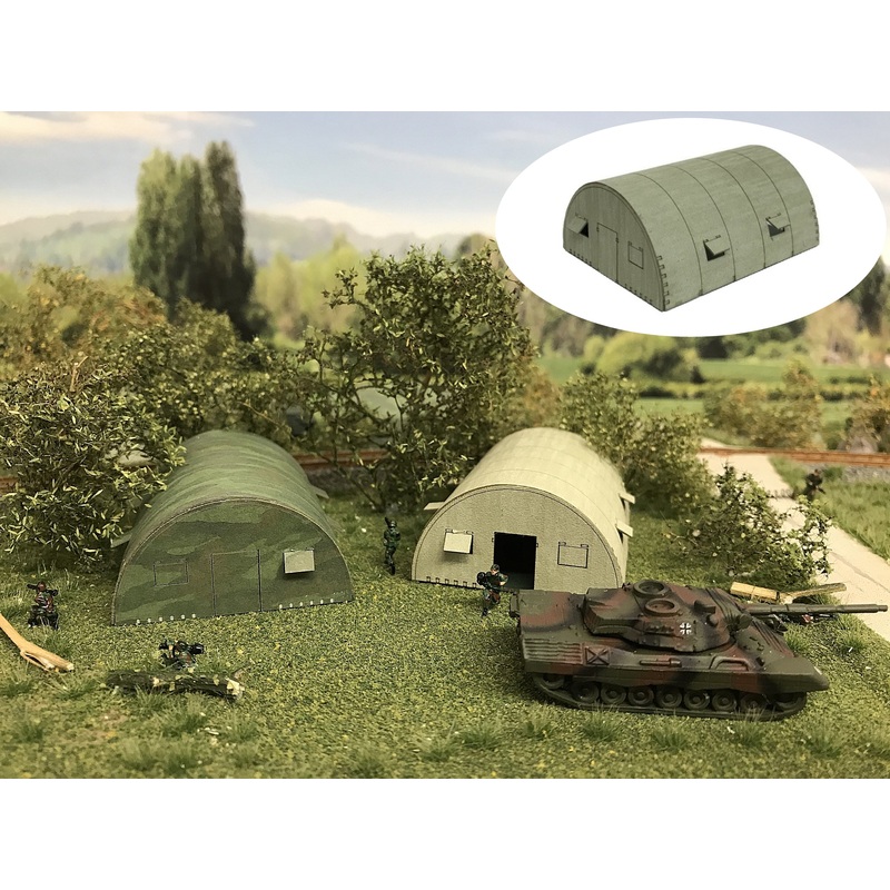 Military tunnel tent green