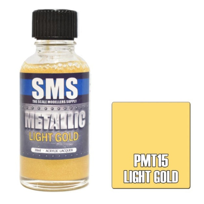 SMS Premium Metallic Lacquer – PMT15 – Light Gold