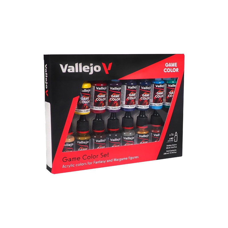 Vallejo Game Color 16 Colours Advanced Paint Set
