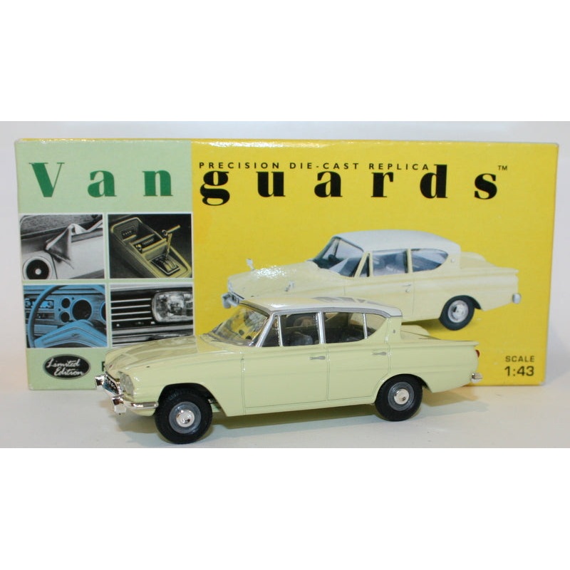 Vanguards 1/43 Scale Diecast VA35003 – Ford Classic – Yellow / White