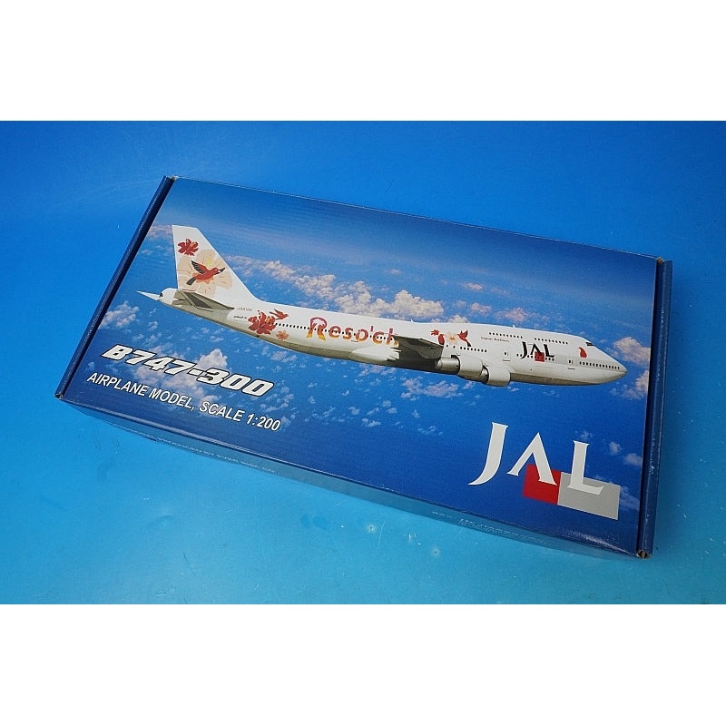 1:200 B747-300 JAL Rizzocha Orange JA8186 27002 JTA airplane model