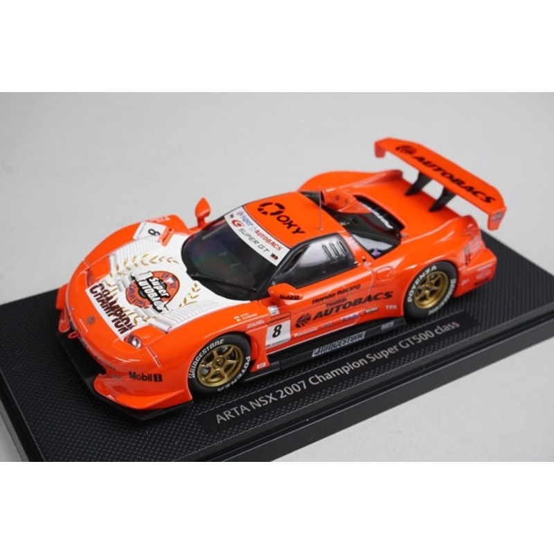 1:43 EBBRO 43979 ARTA NSX Super GT500 Champion 2007 #8 Orange model car