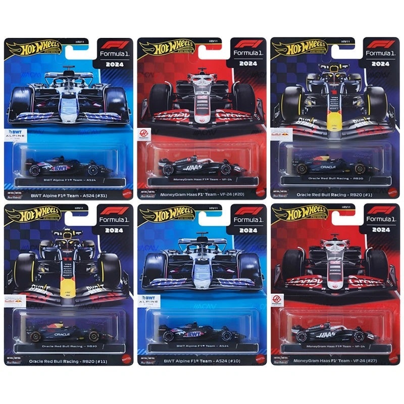 Hot Wheels 1:64 F1 Racing Premium F Assortment  Team Red Bull, Alpine, Haas