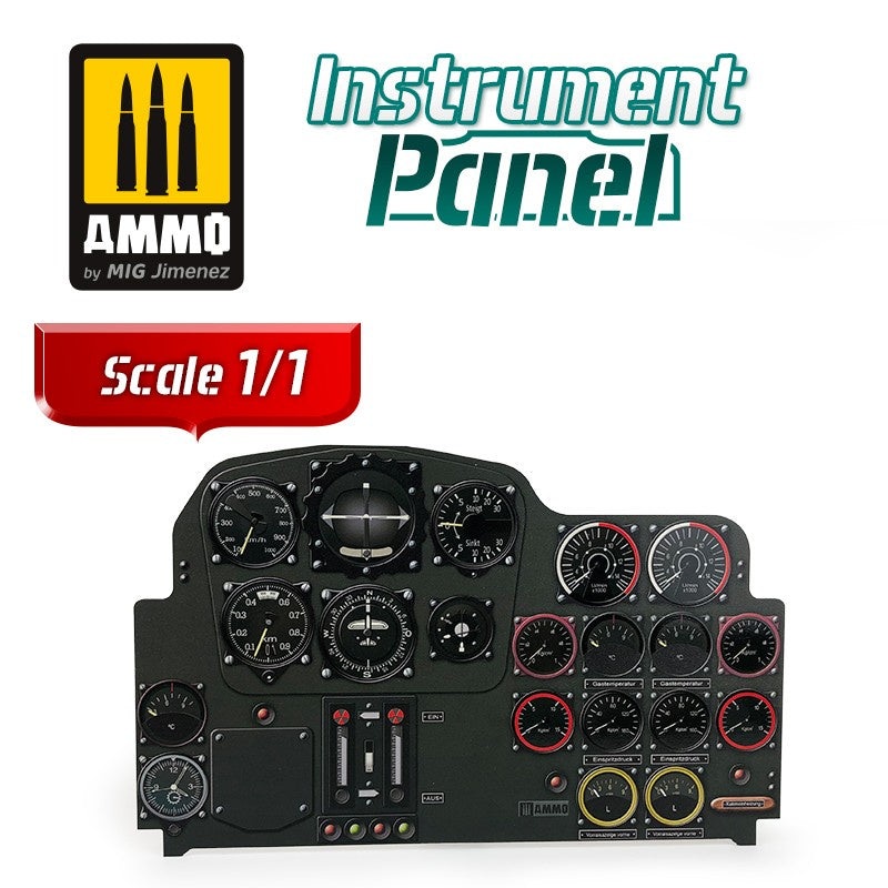 Messerschmitt Me 262 A1 – Instrument Panel 1/1 Scale by Ammo Mig