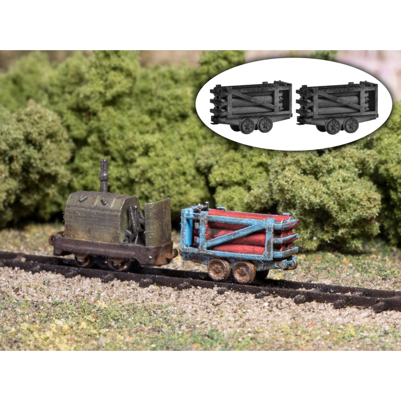Narrow gauge Lore with gas bottles 2x