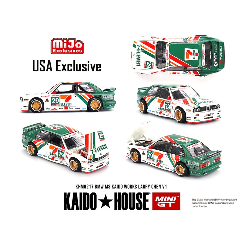 (PRE-ORDER) Mini GT x Kaido House 1:64 BMW M3 KAIDO WORKS LARRY CHEN V1 USA Exclusive KHMG217