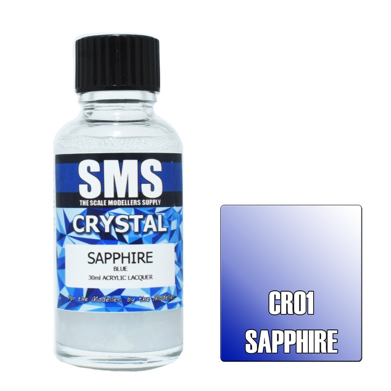 SMS Premium Crystal Lacquer – CR01 Crystal Sapphire (Blue)