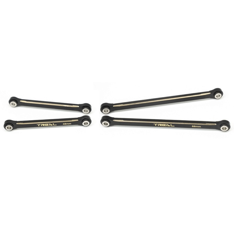 Treal Hobby Brass Upper Suspension Links for Traxxas TRX-4M (Black) (4) (25.5g) – TLHTTRX-4M-83