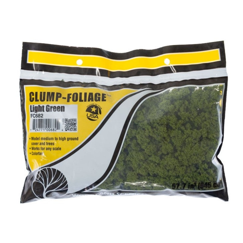 Woodland Scenics FC682 Clump Foliage – Light Green