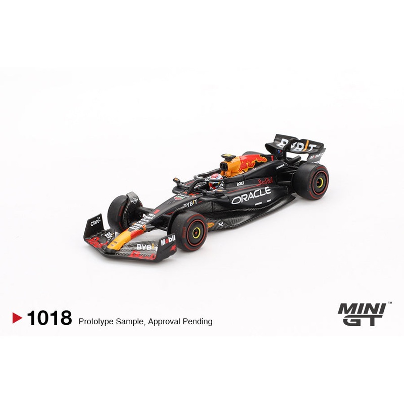(PRE-ORDER) Mini GT 1:64 Oracle Red Bull Racing RB20 #1 Max Verstappen  2024 F1 2024 Bahrain GP Winner MGT01018-L